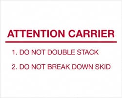 MSC Tape Logic DL1231 10" x 10" Red/White Paper Shipping Label For Multi-Use,