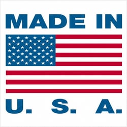 MSC&nbsp;2X2 MADE N USA 500/RL TAPE LOGIC LABEL