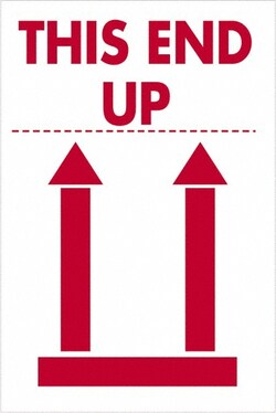 MSC&nbsp;2X3 THIS END UP 500RL TAPE LOGIC LABEL
