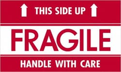 MSC&nbsp;Tape Logic Fragile Labels, 3 x 5 in, 500 Labels