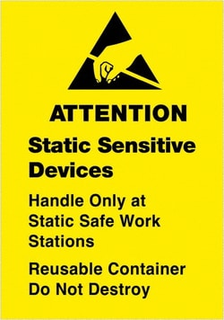 MSC STAT SNSTV DEVC 500/RL TAPE LOGIC LABEL, Quantity: Each of 1