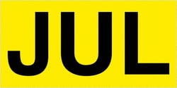 MSC Tape Logic DL6822 3" x 6" Fluorescent Yellow Paper Inventory Labels