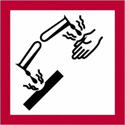 MSC&nbsp;2X2 CORROSION 500/RL TAPE LOGIC PICTOGRAM LBL