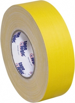 MSC 2" x 60 Yds Yellow Gaffers Tape 11 mil, Rubber Adhesive, Quantity:
