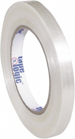 MSC Tape Logic T9131500 1/2" x 60 Yd Clear Hot Melt Adhesive Strapping