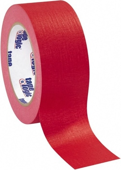 MSC 2X60YD RED MASKING TAPE, Quantity: Each of 1