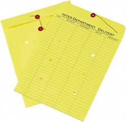 MSC Made in USA EN1096 Pack of (100), 13" Long x 10" Wide Draw String Inter-Department