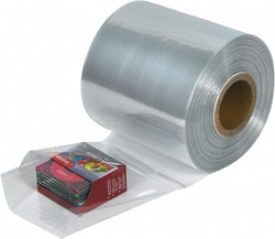MSC&nbsp;Partners Brand Shrink Tubing, 4 in, 100 Gauge, 1500 ft
