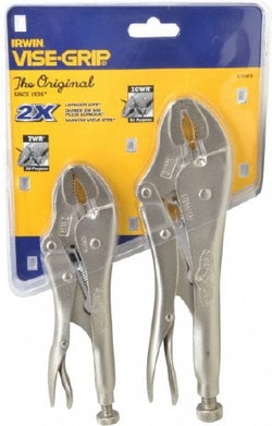 MSC Irwin 1771879 2 Piece Locking Plier Set Comes in Display Card, Quantity: