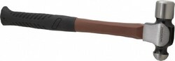 MSC Paramount PAR-LHF210680B6 1-1/2 Lb Head Ball Pein Hammer Fiberglass Handle, 15-1/8