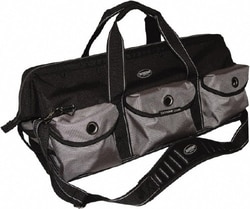 MSC Bucket Boss 65024 28 Pocket Gray & Black Ballistic Polyester Tool Bag 28