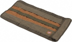 MSC Bucket Boss 70004 22 Pocket Brown & Green Canvas Tool Roll 25" Wide