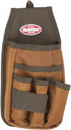 MSC Bucket Boss 54170 5 Pocket General Purpose Holster Polyester, Brown & Green