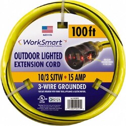 MSC Value Collection PS-AZB0010 100', 10/3 Gauge/Conductors, Yellow/Black