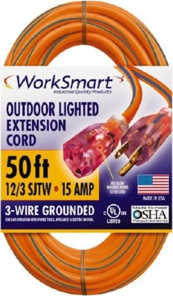 MSC Value Collection PS-AZB0080 50', 12/3 Gauge/Conductors, Orange/Blue