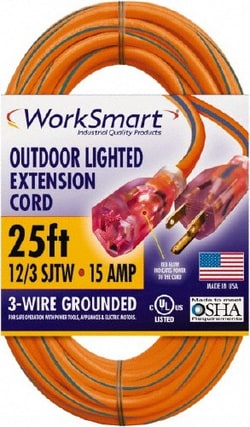 MSC Value Collection PS-AZB0110 25', 12/3 Gauge/Conductors, Orange/Blue