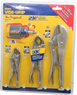 MSC&nbsp;Irwin 2077703 4 Piece Locking Plier Set Comes in Display Card