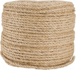 MSC&nbsp;Value Collection WS-MH-FIBR-230 500' Max Length Sisal Twisted Rope 1/4