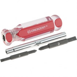 MSC Crescent CS61N Multi-Bit Screwdriver Phillips, Slotted, Quantity: Each