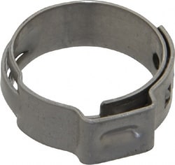 MSC Oetiker 16700017-100 Stepless Ear Clamp 11/16" Noml Size, 8mm Inner