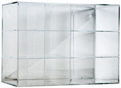 MSC 12 Pair Cabinet With Individual Compartments, Safety Goggles Dispenser,