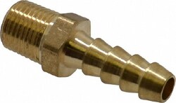 MSC CerroBrass P-201A-4A 1/8 NPTF Thread Hose Barb x Male NPT Connector