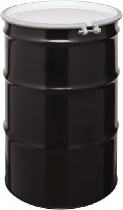 MSC Made in USA MCQ5508 55 Gallon Cylindrical Carbon Steel Open Head Drum 33