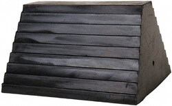 MSC Value Collection TS063 6" Wide x 6" High x 10" Deep, Rubber Wheel Chock