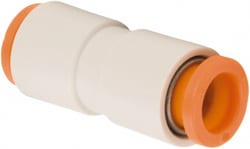 MSC SMC PNEUMATICS KQ2H07-00A 1/4" OD, Brass/Polybutylene Push-to-Connect