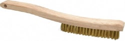 MSC Osborn 0005403600 4 Rows x 18 Columns Brass Plater's Brush 5-3/4" Brush