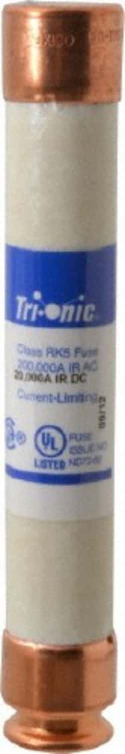 MSC Ferraz Shawmut TRS2-8/10R 600 VAC/VDC, 2.8 Amp, Time Delay General Purpose Fuse Clip Mount, 127mm Overall Length, 20 at DC, 200 at AC kA Rating, 13/16