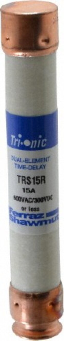 MSC Ferraz Shawmut TRS15R 300 VDC, 600 VAC, 15 Amp, Time Delay General
