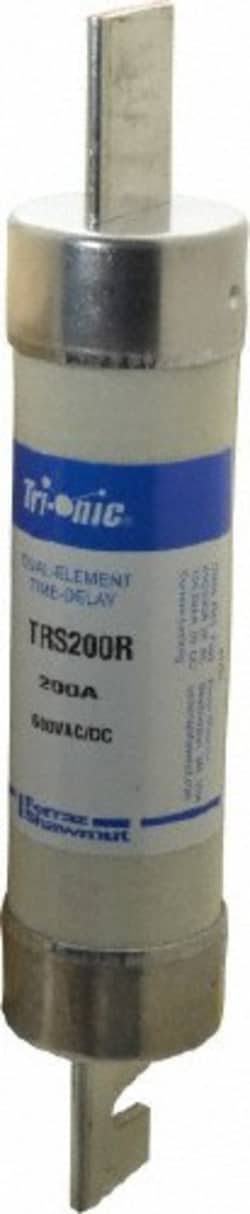 MSC&nbsp;Ferraz Shawmut TRS200R 600 VAC/VDC, 200 Amp, Time Delay General Purpose Fuse Clip Mount, 9-5/8