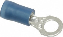 MSC&nbsp;Thomas & Betts RB14-10 18-14 AWG Partially Insulated Crimp Connection D Shaped Ring Terminal #10 Stud, 0.89