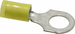 MSC Thomas & Betts RC10-516 12-10 AWG Partially Insulated Crimp Connection D Shaped Ring Terminal 5/16