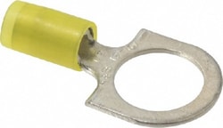 MSC&nbsp;Thomas & Betts RC10-12 12-10 AWG Partially Insulated Crimp Connection D Shaped Ring Terminal 1/2