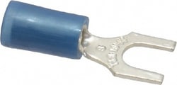 MSC&nbsp;Thomas & Betts RB14-8F #8 Stud, 18 to 14 AWG Compatible, Partially Insulated, Crimp Connection, Standard Fork Terminal 0.31