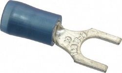 MSC&nbsp;Thomas & Betts RB14-10F #10 Stud, 18 to 14 AWG Compatible, Partially Insulated, Crimp Connection, Standard Fork Terminal 0.38