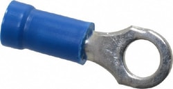 MSC&nbsp;Thomas & Betts 14RB-10 18-14 AWG Partially Insulated Crimp Connection D Shaped Ring Terminal #10 Stud, 0.97
