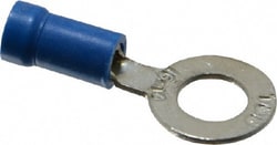 MSC&nbsp;Thomas & Betts 14RB-14 18-14 AWG Partially Insulated Crimp Connection D Shaped Ring Terminal 1/4