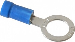 MSC Thomas & Betts 14RB-516 18-14 AWG Partially Insulated Crimp Connection D Shaped Ring Terminal 5/16