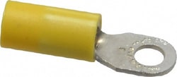 MSC Thomas & Betts 10RC-8 12-10 AWG Partially Insulated Crimp Connection D Shaped Ring Terminal #8 Stud, 1.06