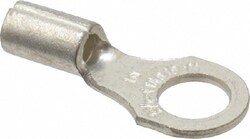 MSC&nbsp;Thomas & Betts B14-10 18-14 AWG Noninsulated Crimp Connection D Shaped Ring Terminal #10 Stud, 3/4