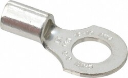 MSC Thomas & Betts C10-14 12-10 AWG Noninsulated Crimp Connection D Shaped Ring Terminal 1/4