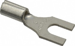 MSC&nbsp;Thomas & Betts B14-6F #6 Stud, 18 to 14 AWG Compatible, Noninsulated, Crimp Connection, Standard Fork Terminal 0.31