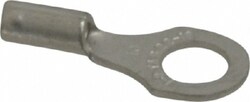 MSC Thomas & Betts A18-10 22-16 AWG Noninsulated Crimp Connection D Shaped Ring Terminal #10 Stud, 3/4