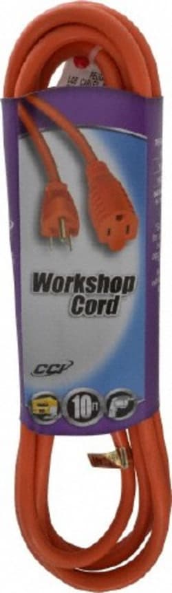 MSC Southwire 2304SW8803 10', 16/3 Gauge/Conductors, Orange Indoor & Outdoor