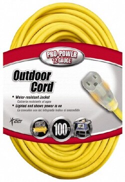 MSC Southwire 2589SW0002 100', 12/3 Gauge/Conductors, Yellow Indoor & Outdoor