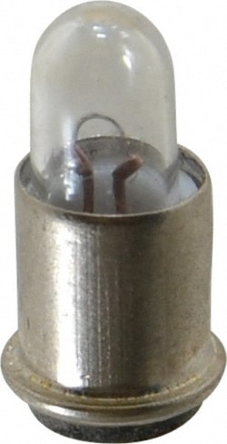MSC Value Collection 328 1.2 Watt, 6 Volt, Incandescent Miniature & Specialty T1-3/4 Lamp Single Contact Midget Flanged Base, 1 to 1.999 Equivalent Range, Warm (1,000 to 3,000), Dimmable, 1-1/4