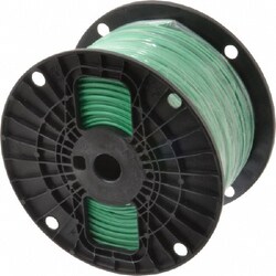 MSC Southwire 11583201 THHN/THWN, 14 AWG, 15 Amp, 500' Long, Solid Core, 1 Strand Building Wire Green, Thermoplastic Insulation